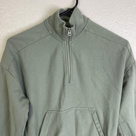 Rag & Bone Quarter Zip Pullover Womens XS Green Sweatshirt Long Sleeve Outdoors - Picture 3 of 9